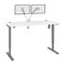 Bestar Bestar Upstand 60W x 30D Standing Desk with Dual Monitor Arm in white 175870-000017 - alternate 1